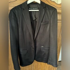 Men’s DSQUARED M/48 black mesh semi/sheer sport coat/blazer